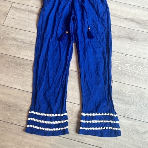 MIRACLESUIT & talbot blue crochet pull on beach pants size xs - Picture 2 of 8